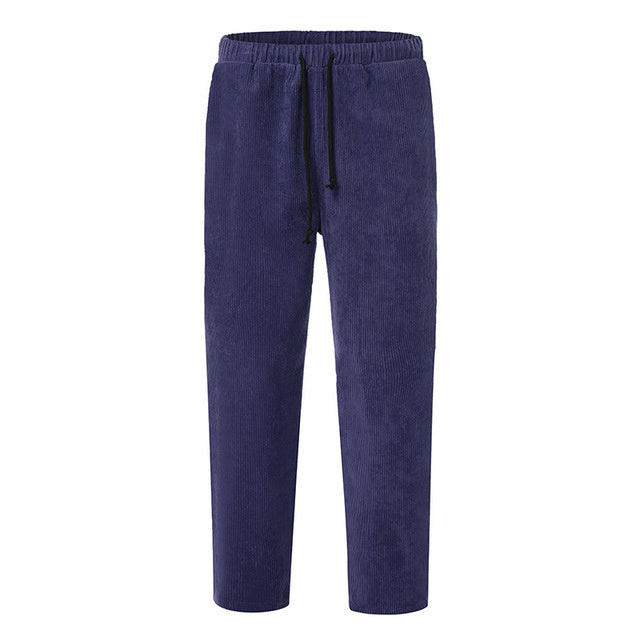 Men's Winter Corduroy Jogger Pants - Streetwear
