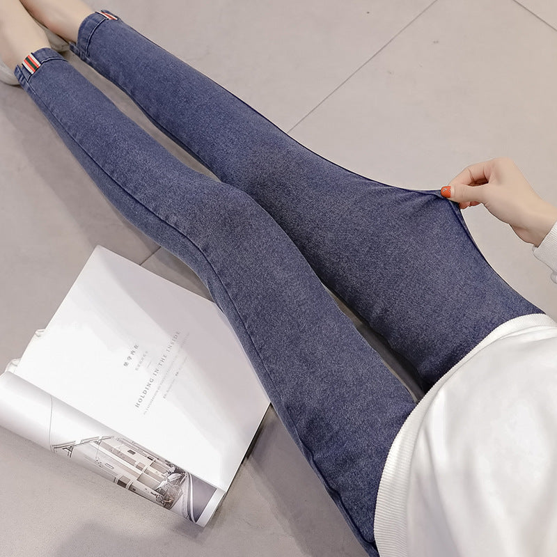 Maternity Denim Look Leggings for Pregnant Women