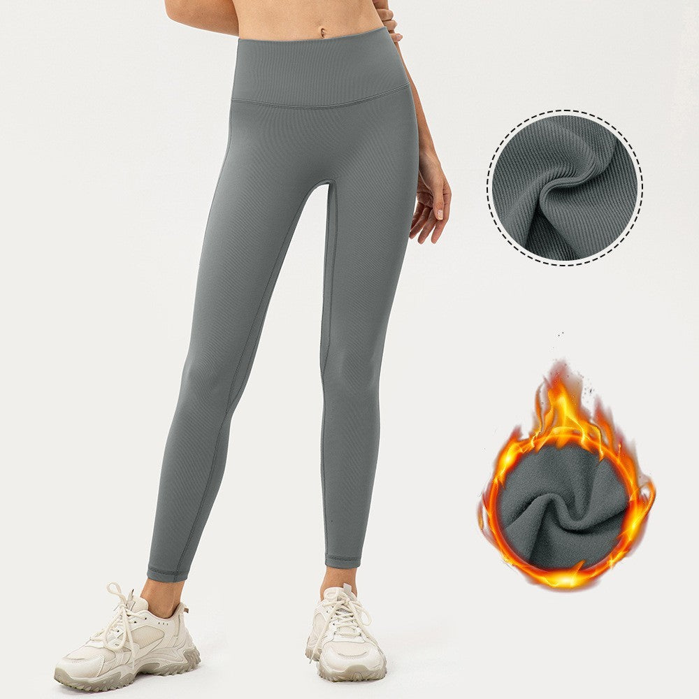 Women's High Waist Spring Leggings with Stripes