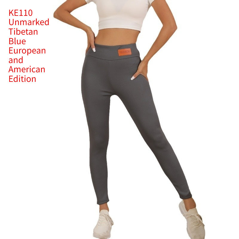 Women's High Waist Cashmere Winter Leggings