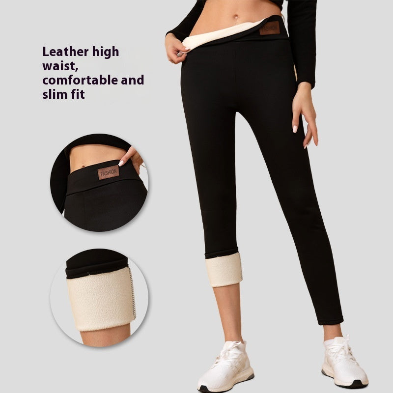 Women's High Waist Cashmere Winter Leggings