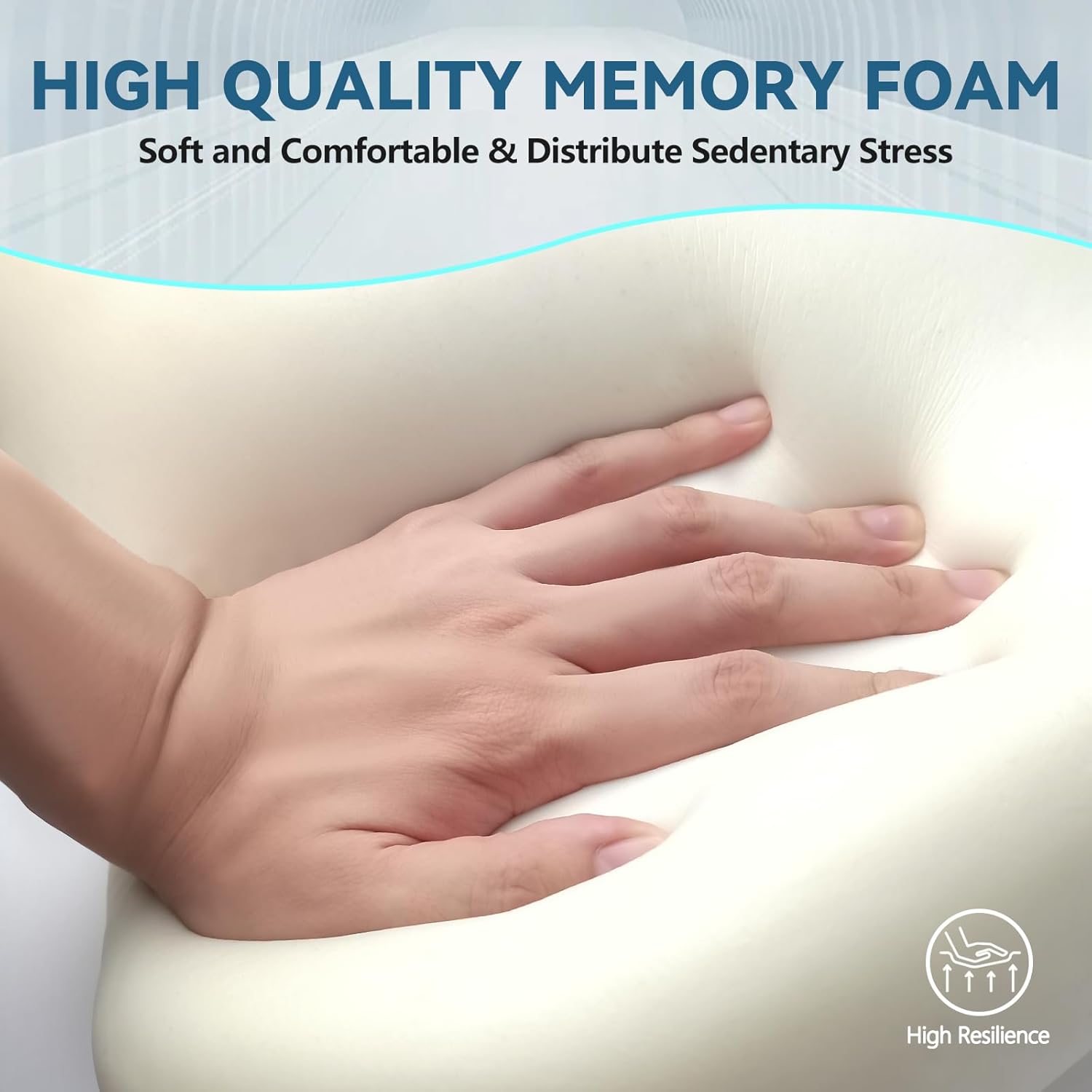 Seat Cushion & Lumbar Support Pillow Set