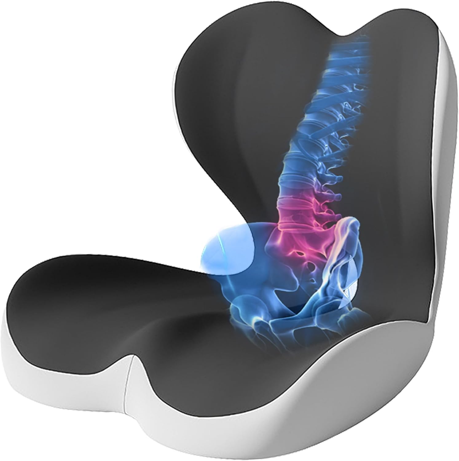 Lumbar Support Pillow Memory Foam Ergonomic Seat Cushion