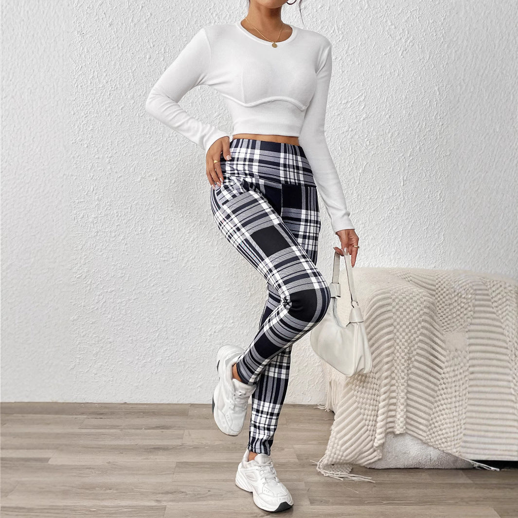 Women's Extra Thick Lambswool Printed Winter Leggings