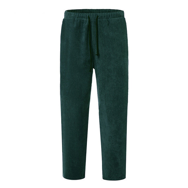 Men's Winter Corduroy Jogger Pants - Streetwear
