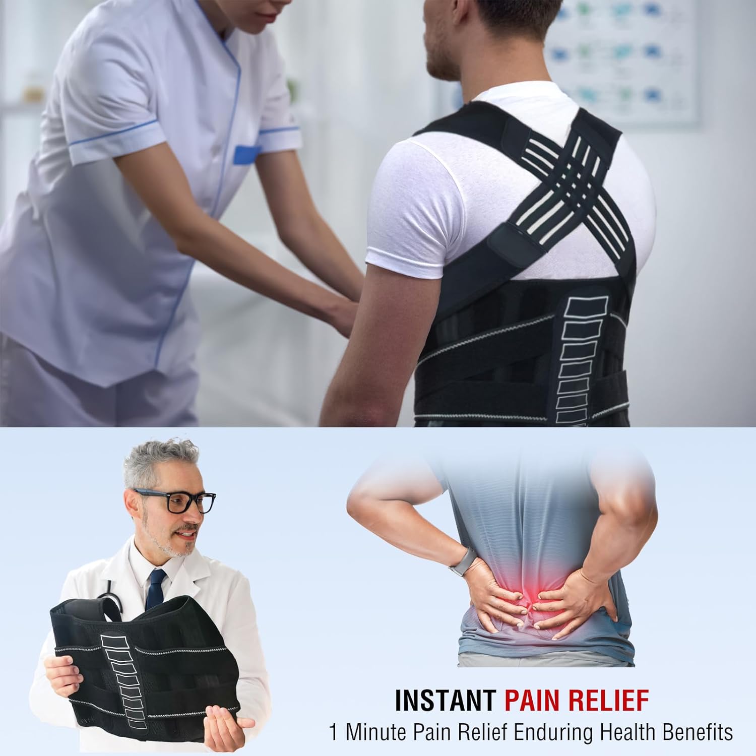 Back Brace Posture Corrector for Women and Men