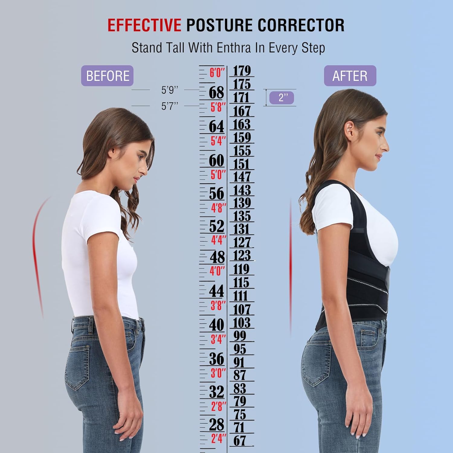 Back Brace Posture Corrector for Women and Men