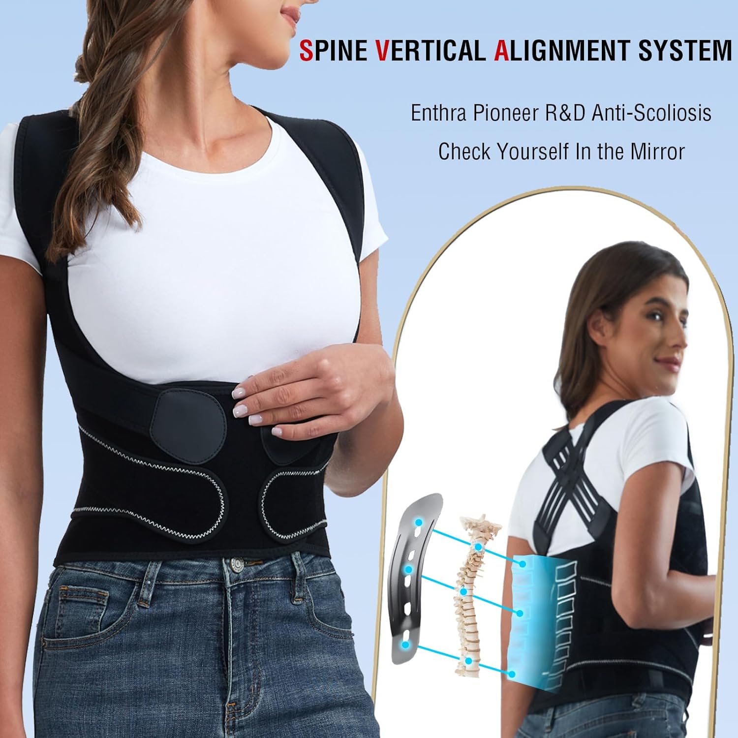 Back Brace Posture Corrector for Women and Men