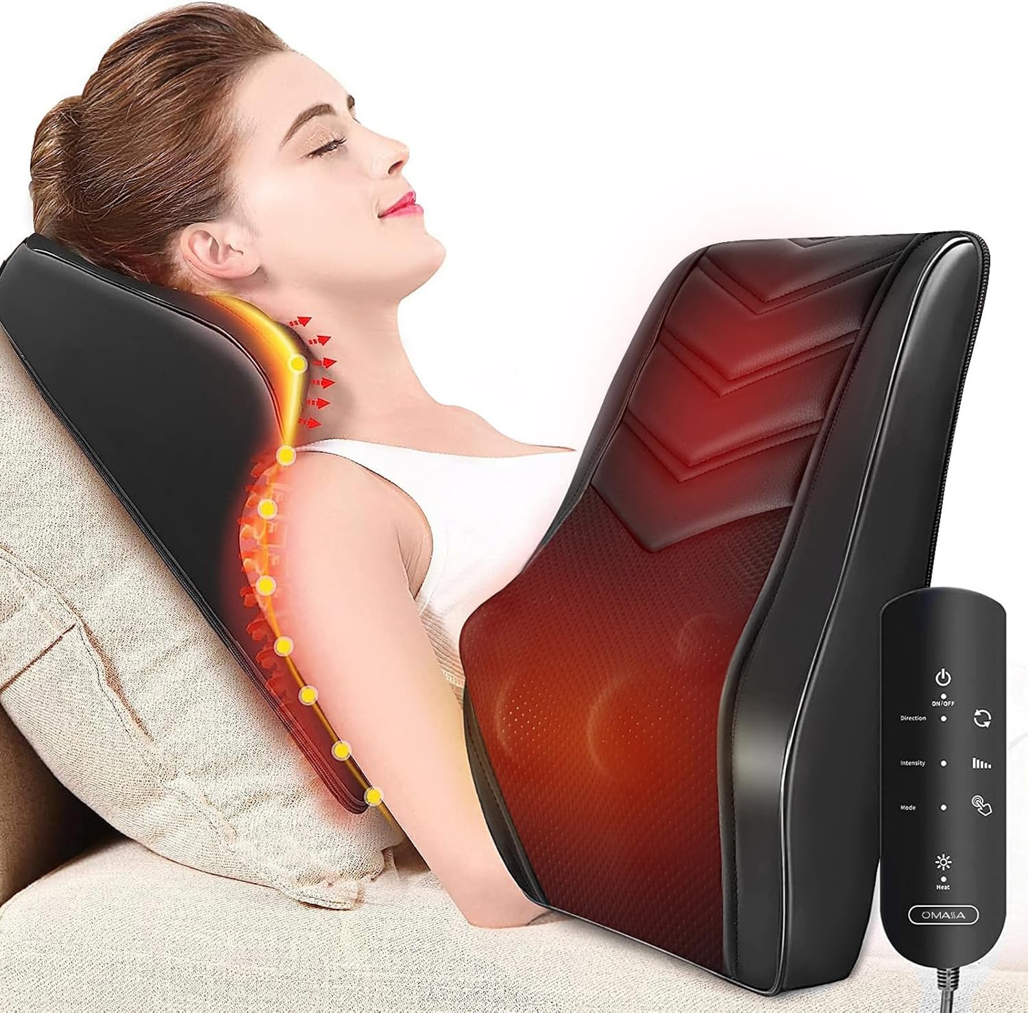3D Kneading Back Massage Pillow for Pain Relief