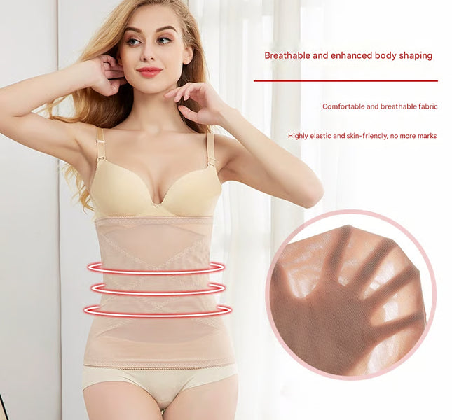 Cross Mesh Girdle for Waist Shaping