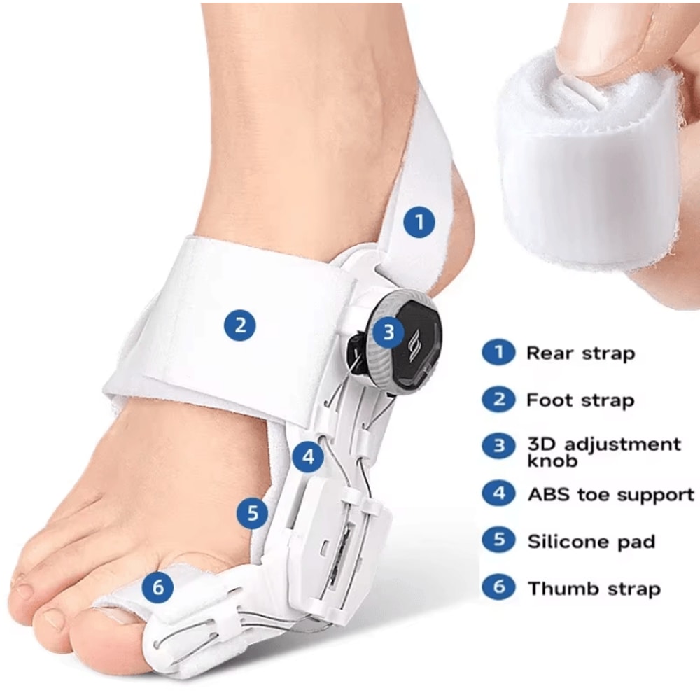 Bunion Corrector Brace with Rotatable Toe Separator